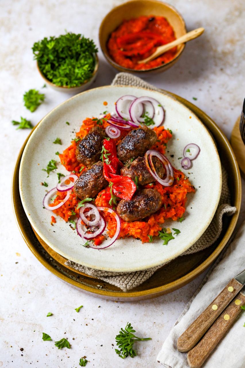 Cevapcici Mit Ajvar Reis Cookiteasy By Simone Kemptner