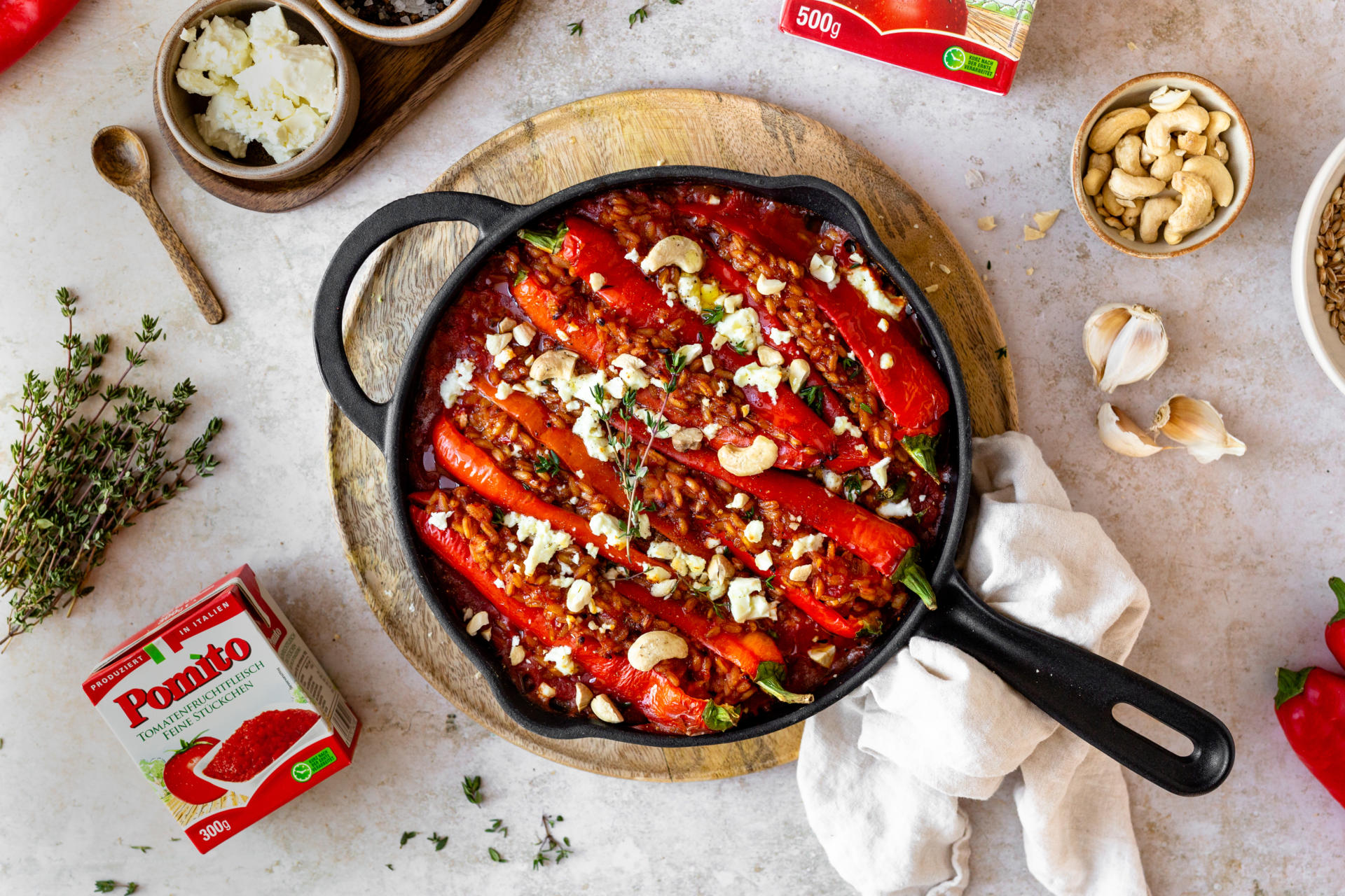 Gefüllte Paprika mit Dinkelreis cookiteasy by Simone Kemptner