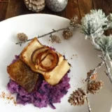 Forellenfilet auf Blaukrautrisotto