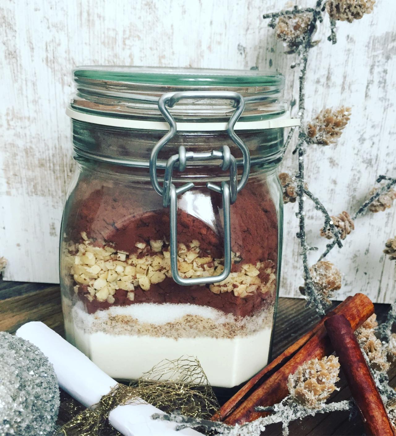 Lebkuchenmuffins im Glas