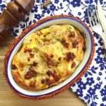 Gebackene Eiernockerl mit Speck