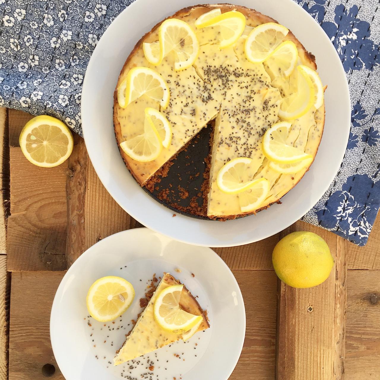 Zitronen Chia Cheescake