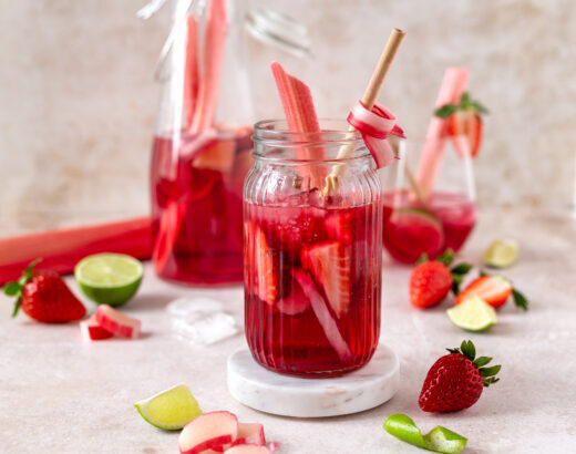 Erdbeer Rhabarber Sirup