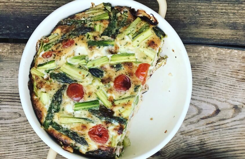 Spargel Frittata