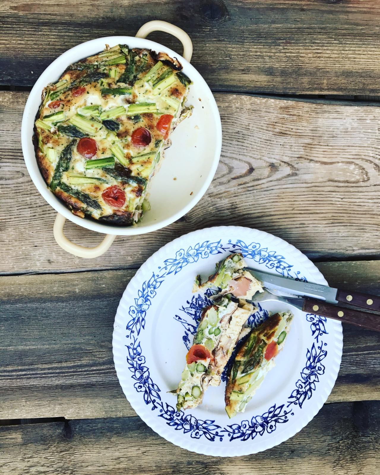 Spargel Frittata