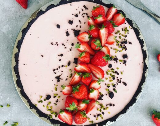 Erdbeer-Cookie-Tarte
