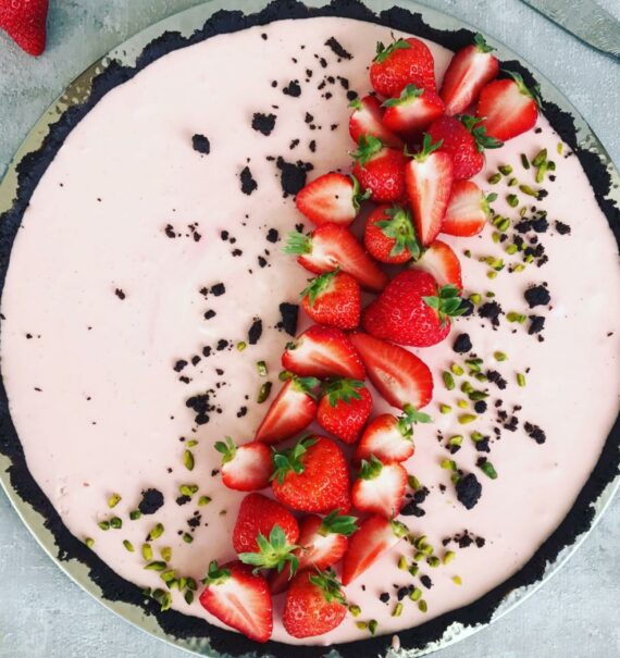 Erdbeer-Cookie-Tarte