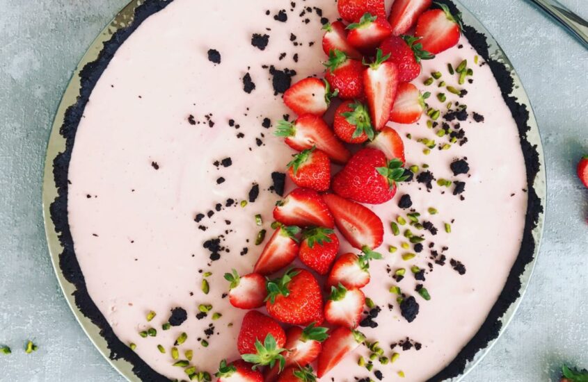 Erdbeer-Cookie-Tarte