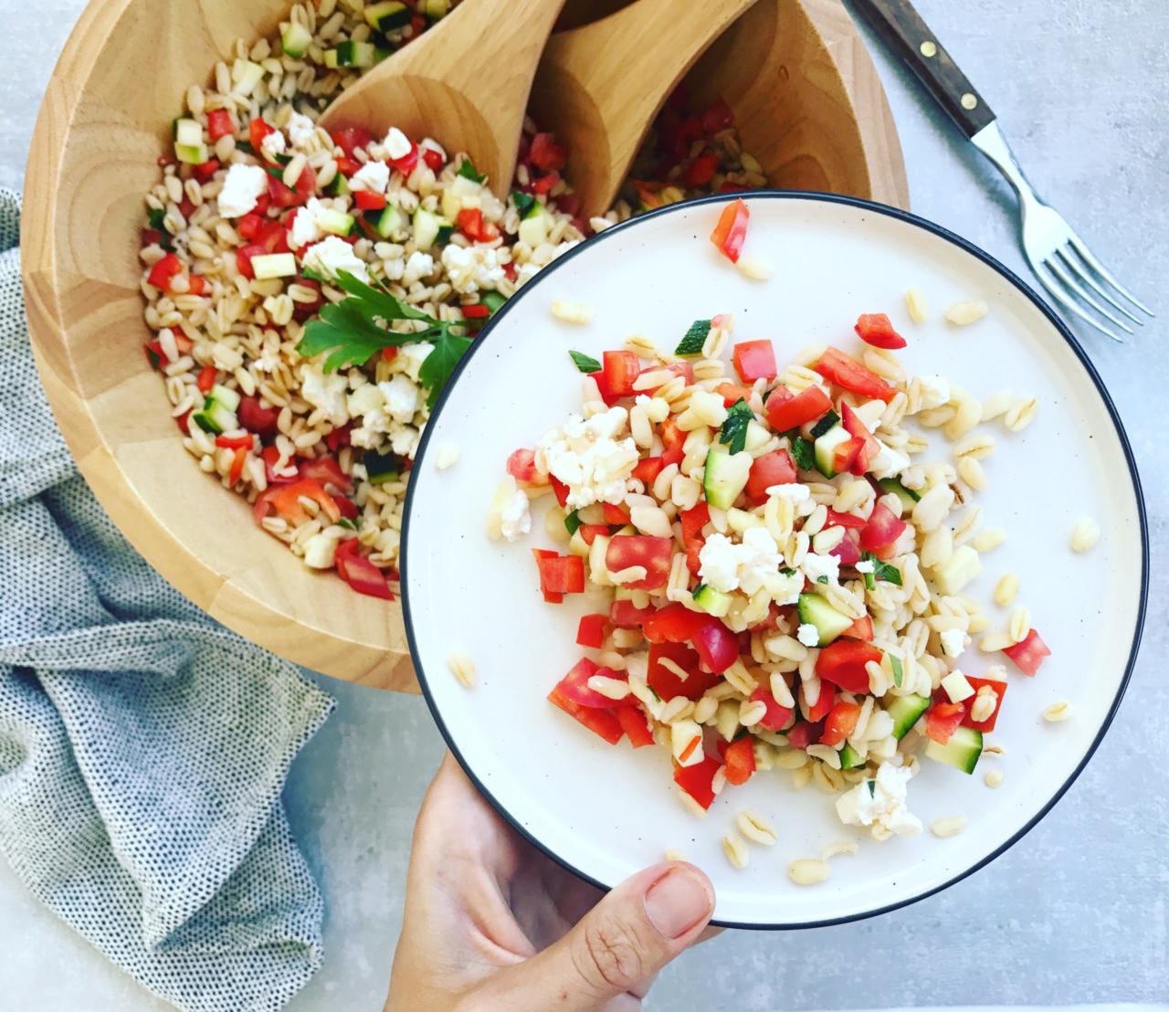 Griechischer Zartweizen Salat