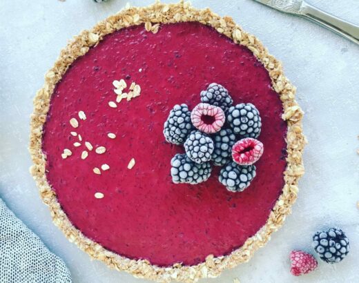 Brombeer Dinkelflocken Tarte
