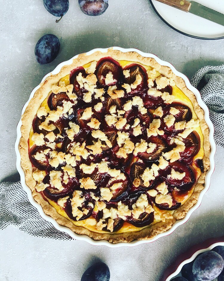 Zwetschgen Vanille Streusel Tarte – echten Spätsommer Genuss ernten