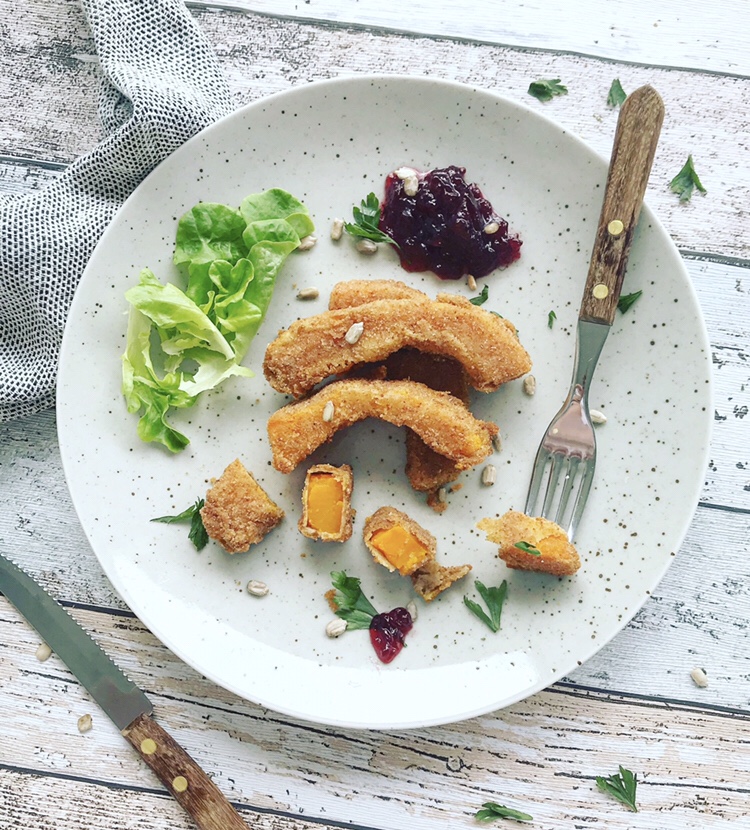 Vollkorn Kürbisschnitzel