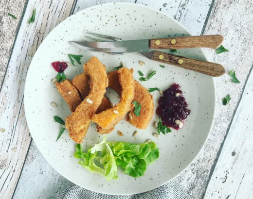Vollkorn Kürbisschnitzel