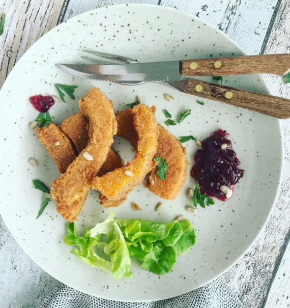 Vollkorn Kürbisschnitzel