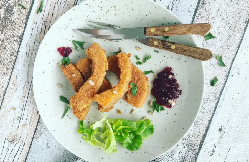 Vollkorn Kürbisschnitzel