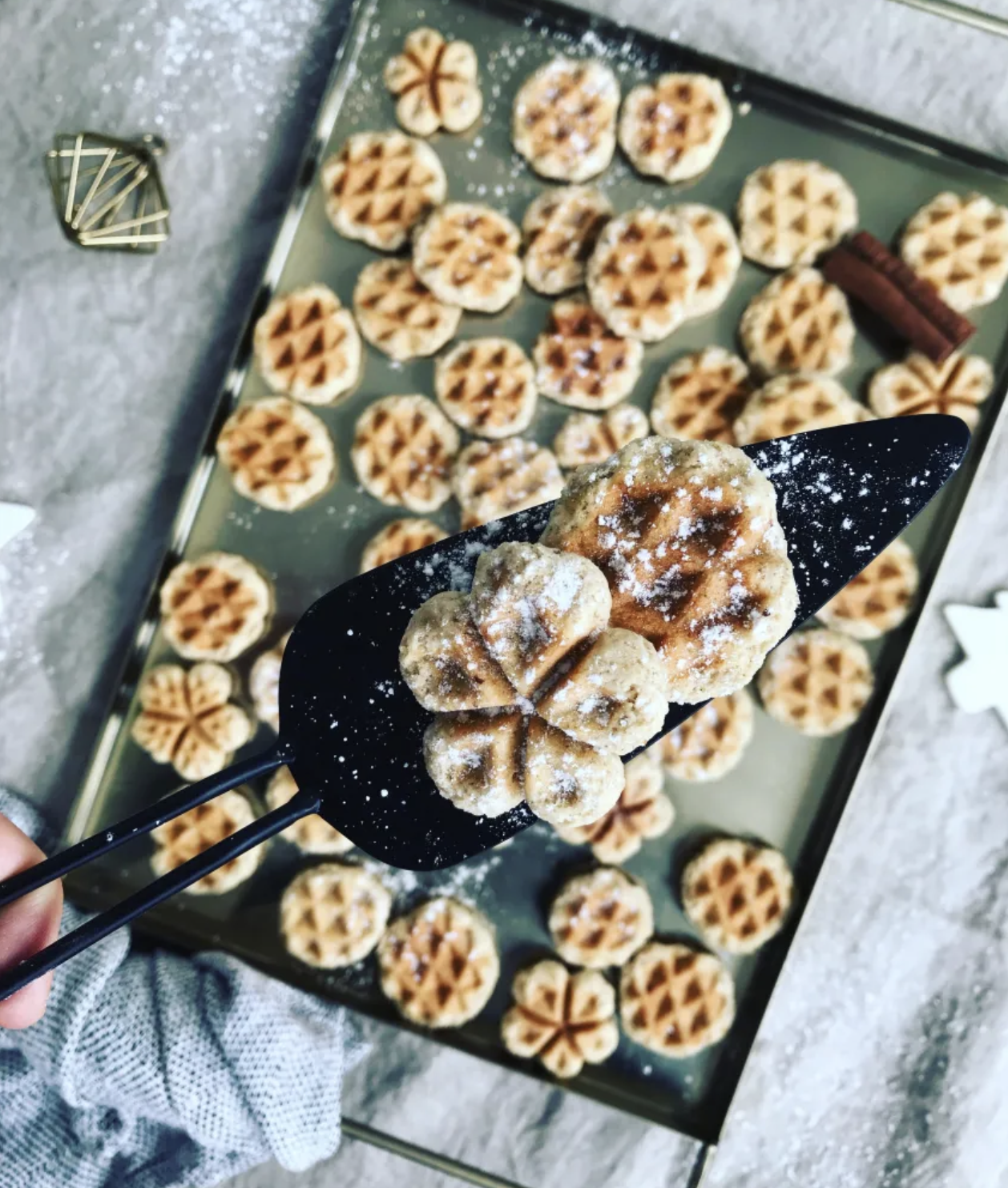 Zimt Waffel Plätzchen