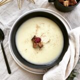 Sellerie Rahmsuppe mit Zimt Croutons