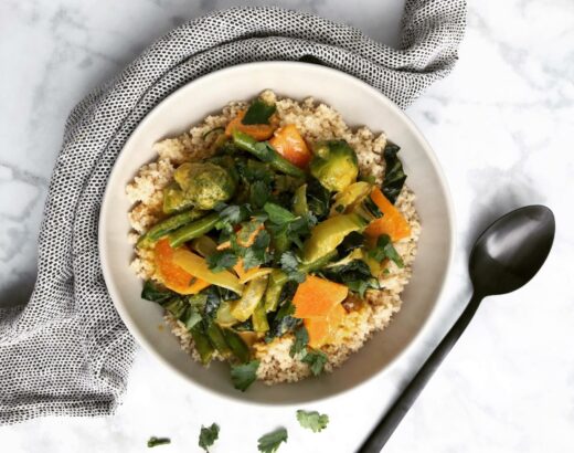 Süßkartoffel Kohlsprossen Curry
