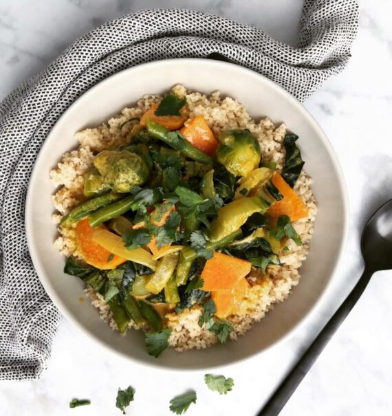 Süßkartoffel Kohlsprossen Curry