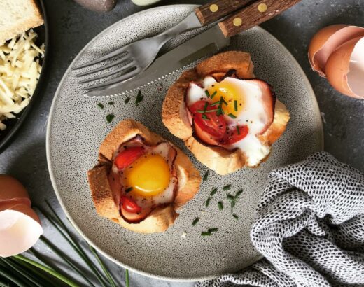 Toast Muffins mit Speck