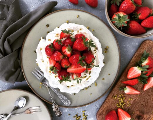 Erdbeer-Vanille-Pavlova