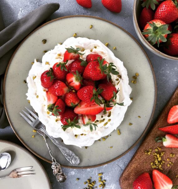 Erdbeer-Vanille-Pavlova