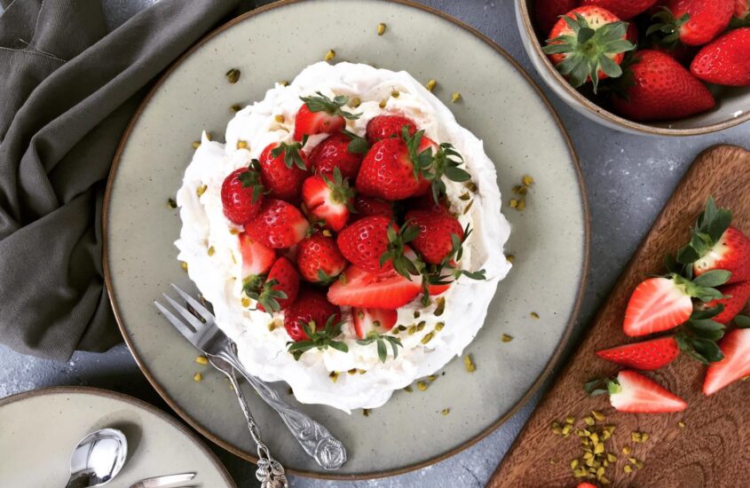 Erdbeer-Vanille-Pavlova