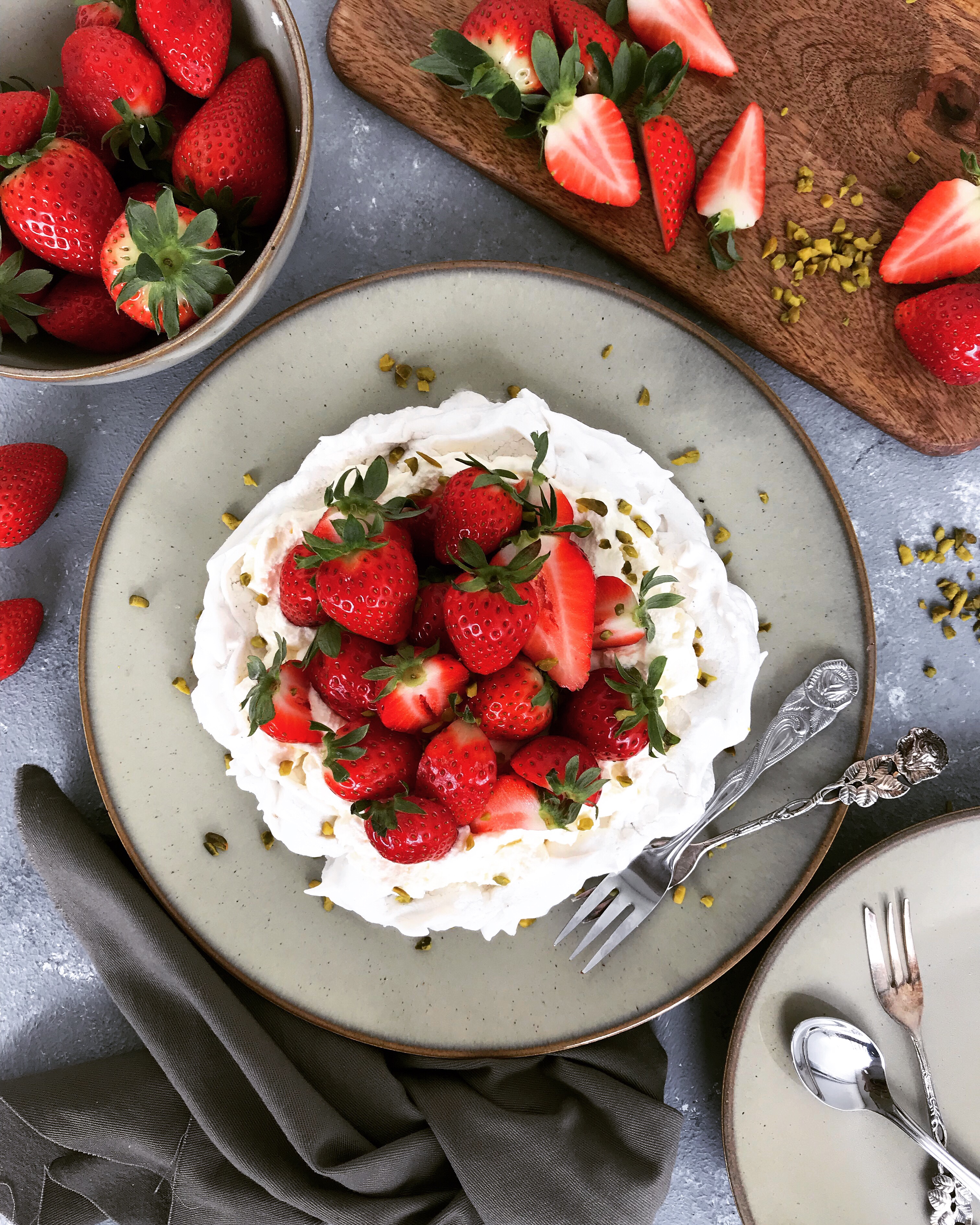 Erdbeer-Vanille-Pavlova