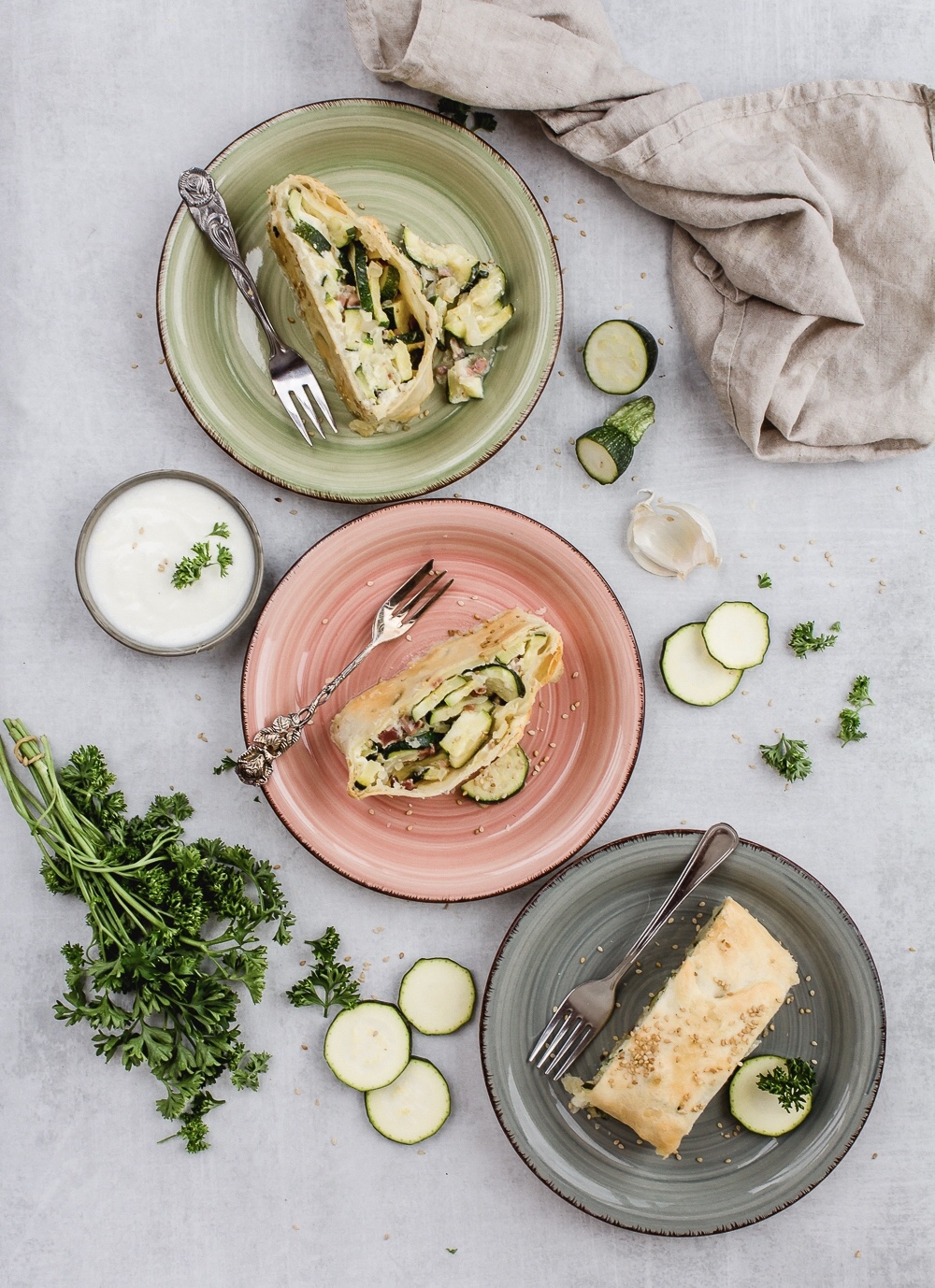 Zucchini Strudel 