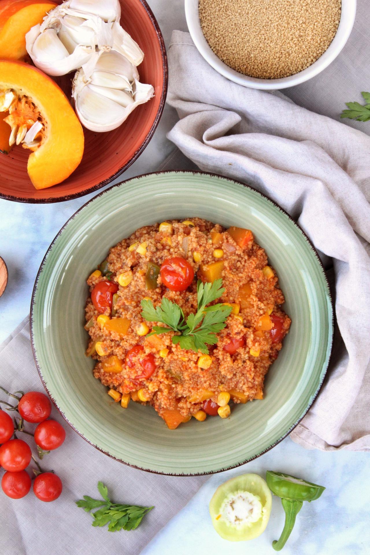 Kürbis CousCous Vegan