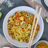 Gebratener Kürbis Reis