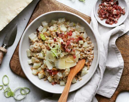 Kohlrabi–Dinkelrisotto