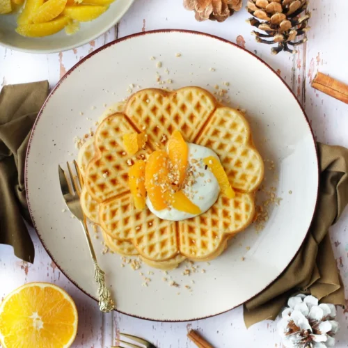 Lebkuchen Sauerrahm Waffeln