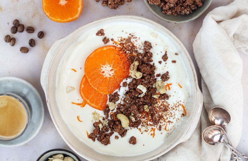 Espresso Orangen Granola