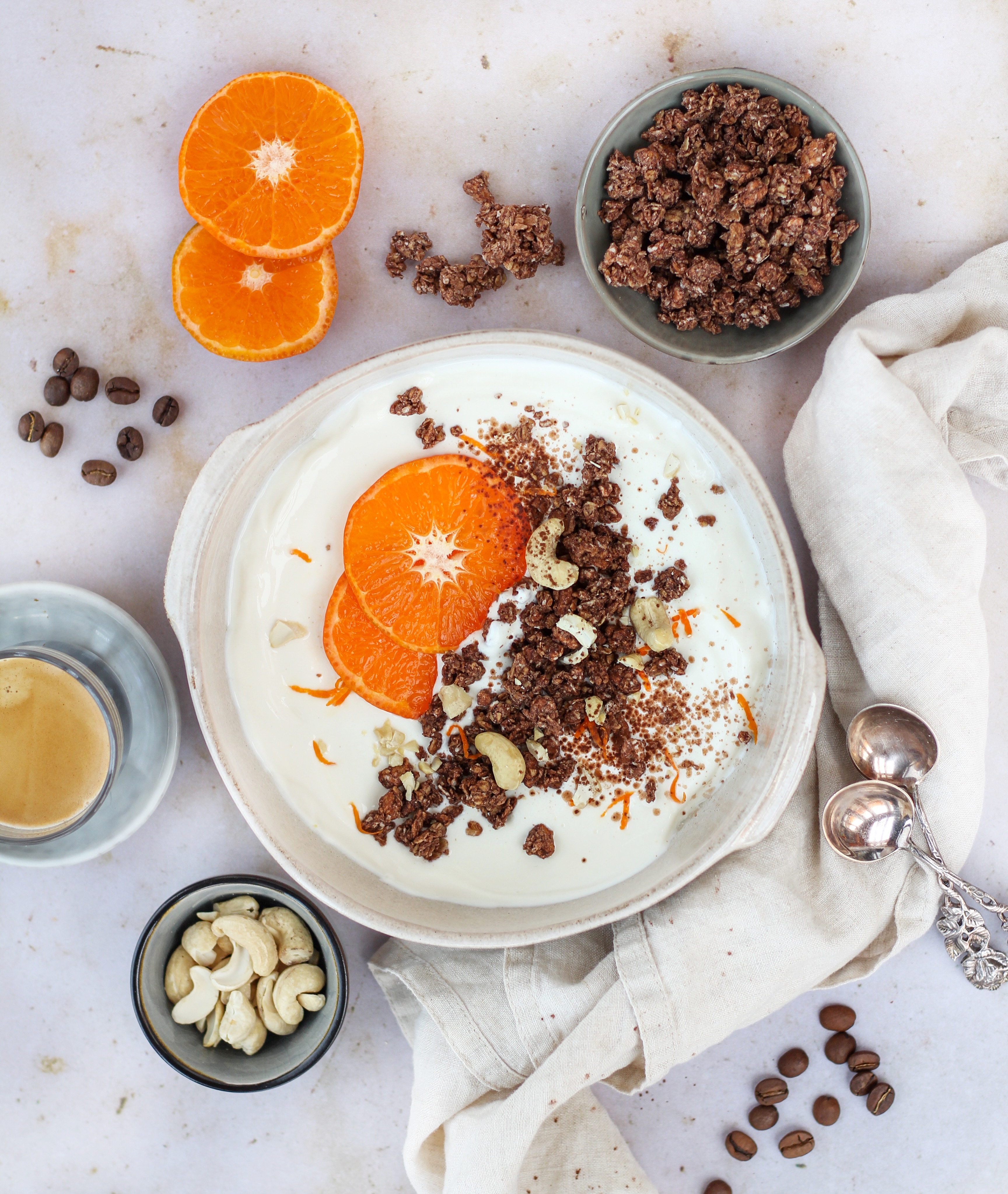 Espresso Orangen granola 