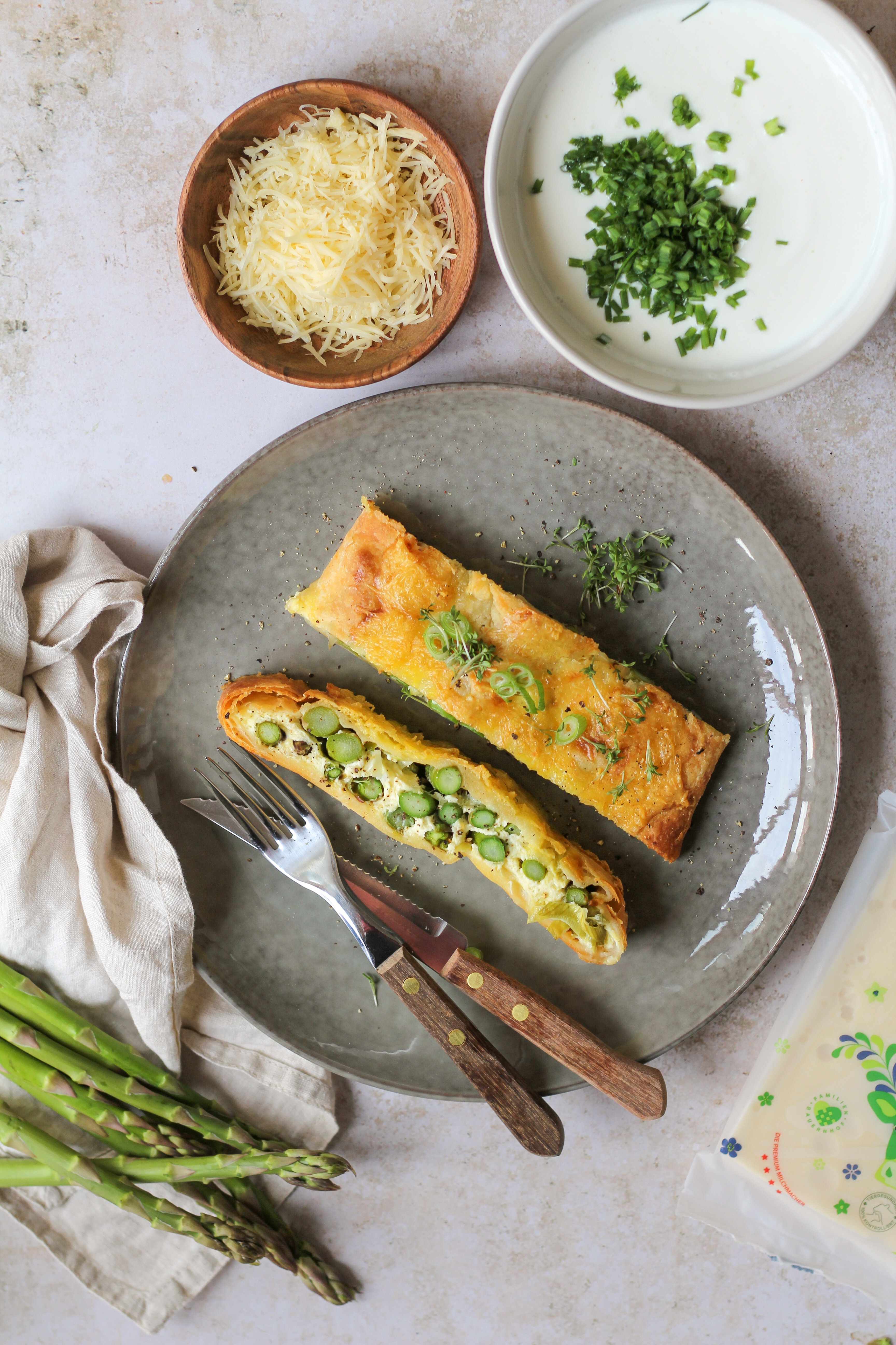 Spargelstrudel