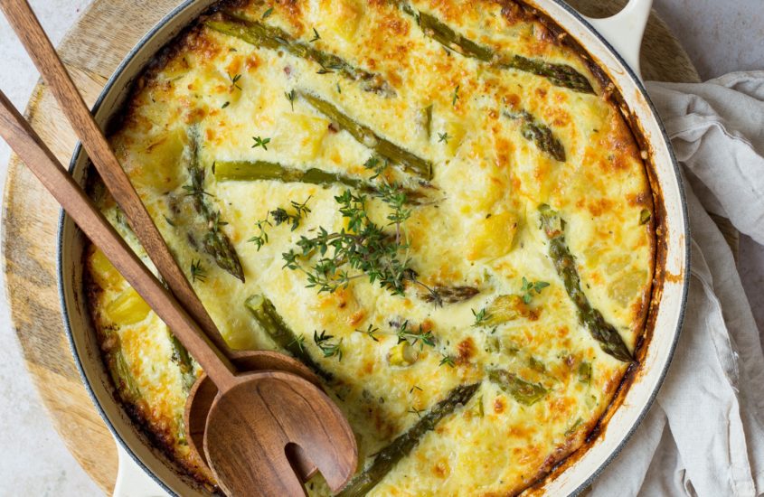 Kartoffel Spargel Gratin