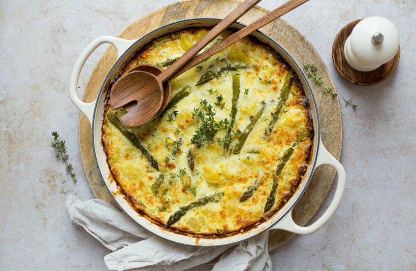 Kartoffel-Spargel-Gratin