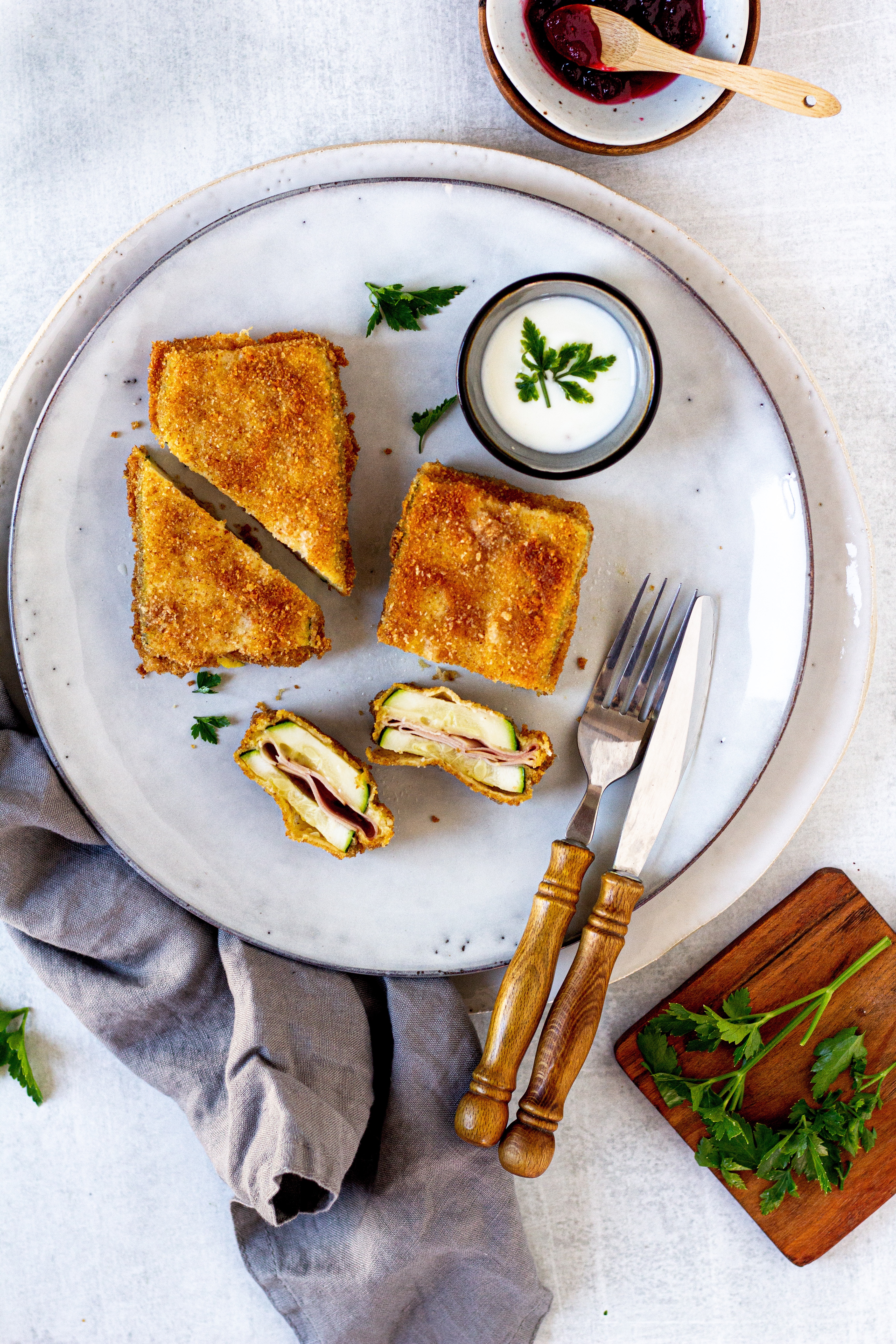 Zucchini Cordon Bleu