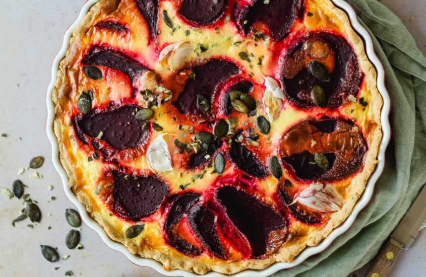 Quiche mit Rote Rüben