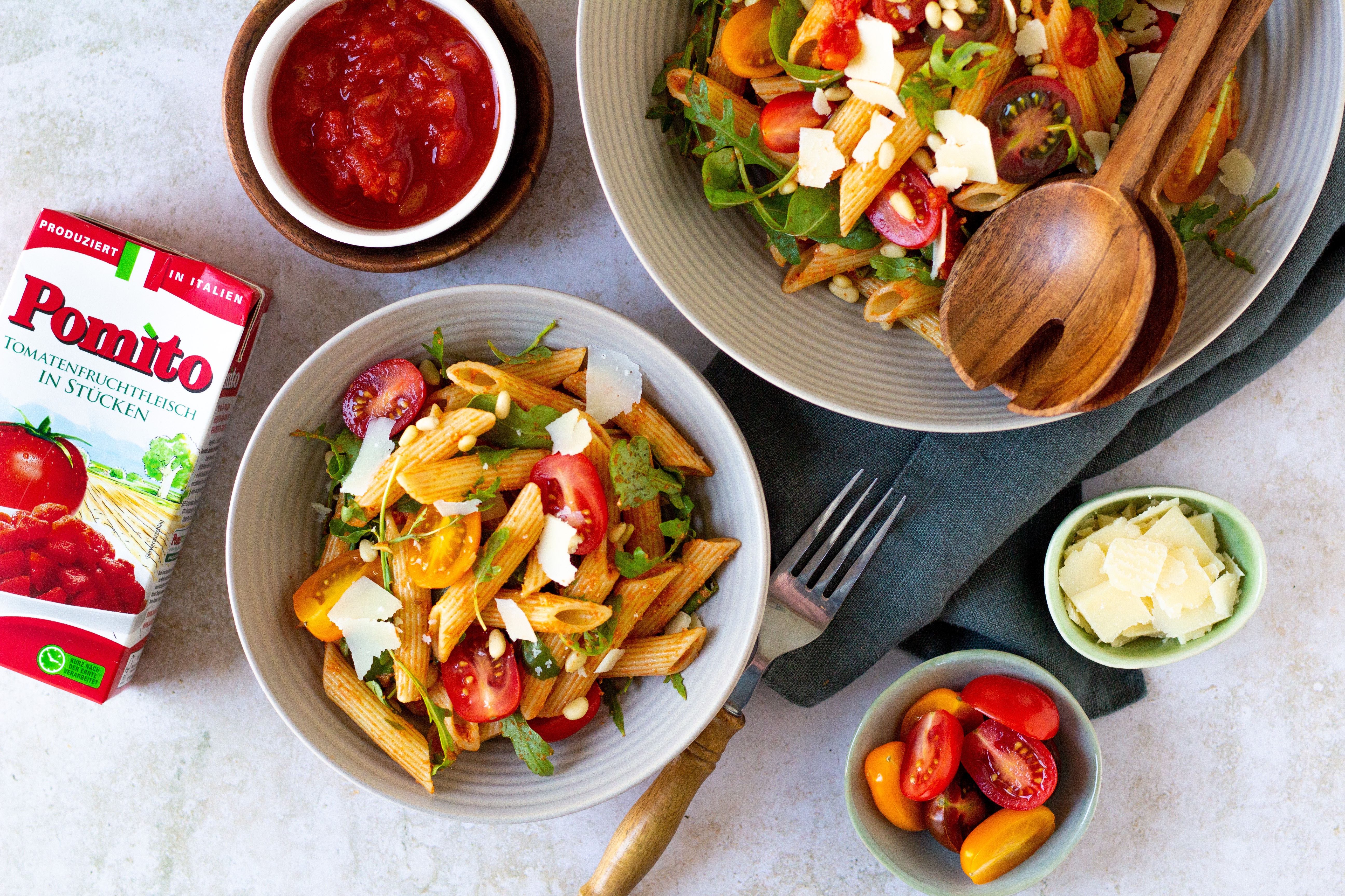 Nudelsalat mit Pesto Rosso