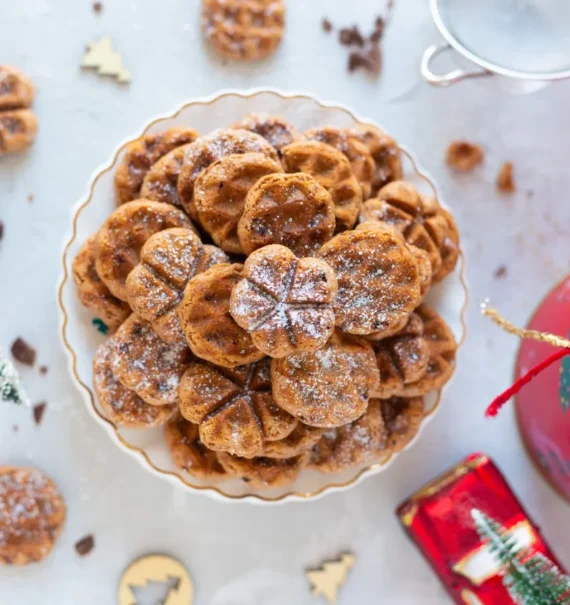 Kakao Waffelplätzchen