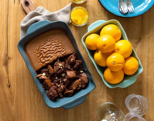 Schokoladenschmarrn mit Orangensalat