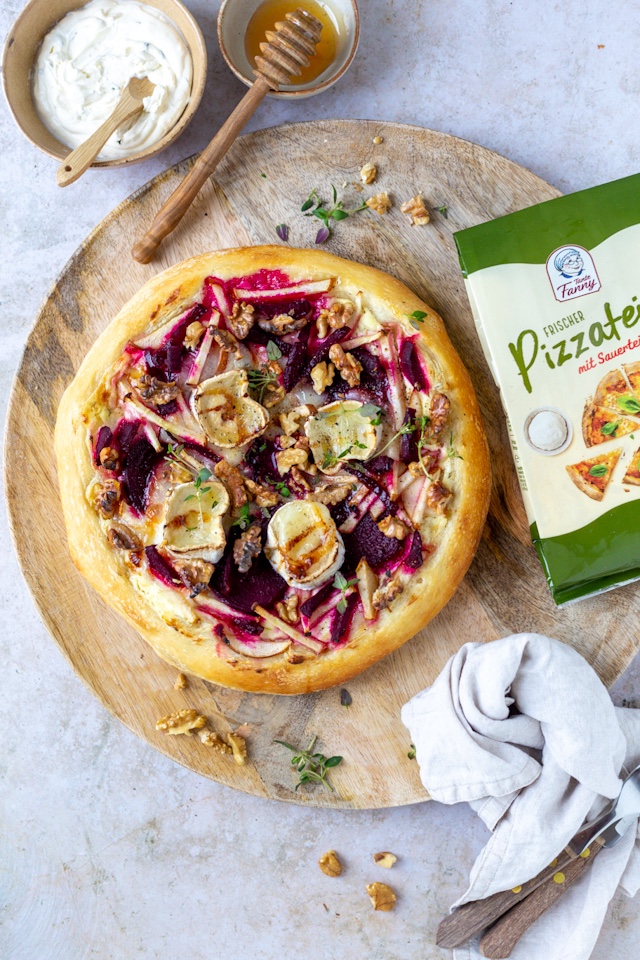 Rote Rüben Pizza