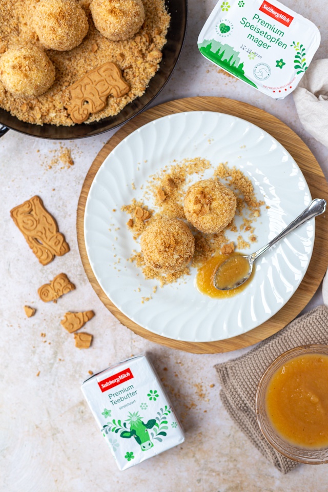 Spekulatius Topfenknödel