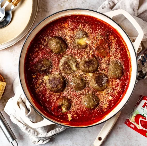 Gefüllte Hackfleischbällchen