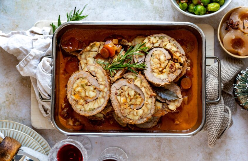 Winterlicher Rinderrollbraten