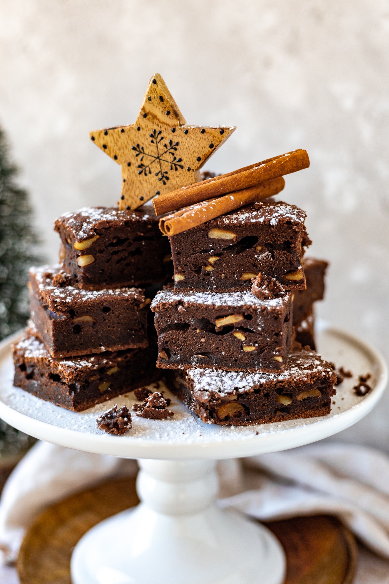 Apfel brownies