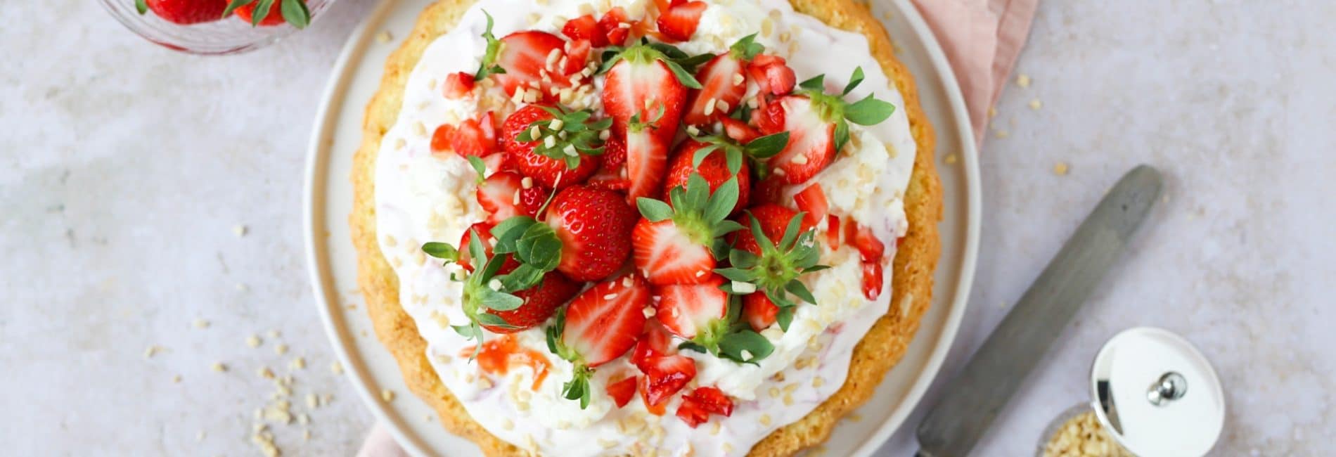 Erdbeer-Sauerrahm-Tarte