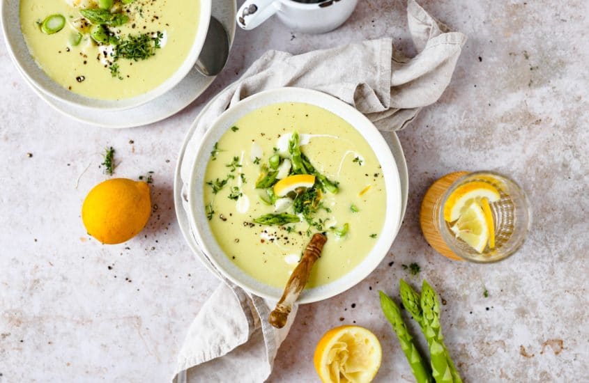 Spargel-Zitronen-Suppe